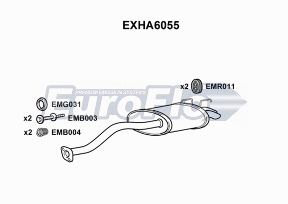Rear Muffler (EXHA6055)