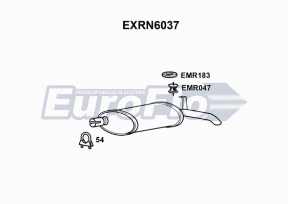 Rear Muffler (EXRN6037)