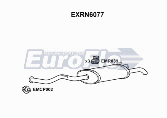 Rear Muffler (EXRN6077)