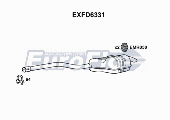 Rear Muffler (EXFD6331)