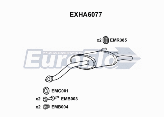 Rear Muffler (EXHA6077)