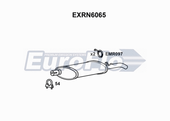 Rear Muffler (EXRN6065)