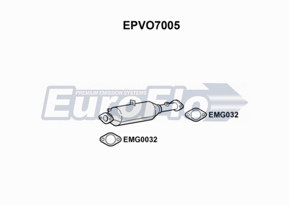 Soot/Particulate Filter, exhaust system (EPVO7005)