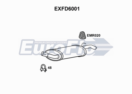 Rear Muffler (EXFD6001)