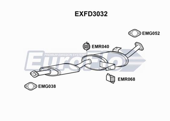 Centre Muffler (EXFD3032)