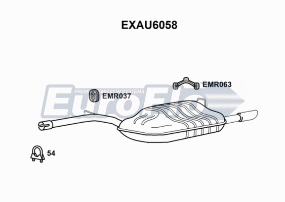 Rear Muffler (EXAU6058)