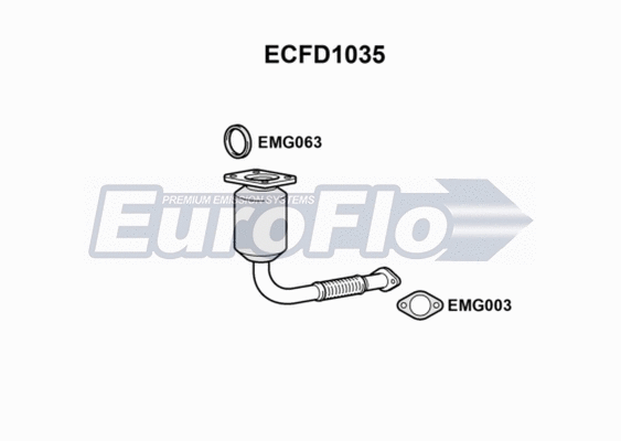 Catalytic Converter (ECFD1035)