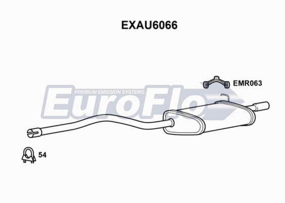 Rear Muffler (EXAU6066)