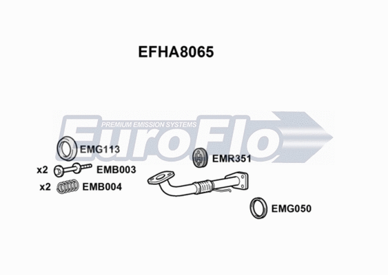 Exhaust Pipe (EFHA8065)
