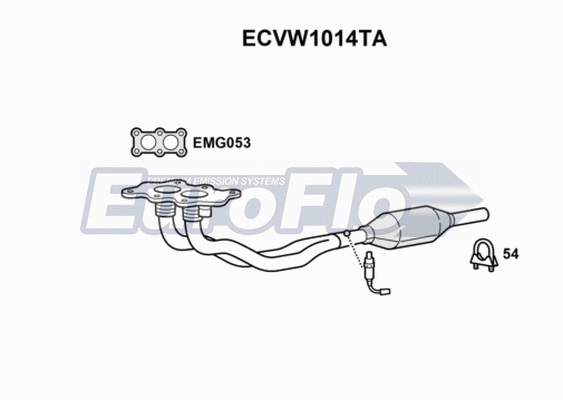 Catalytic Converter (ECVW1014TA)