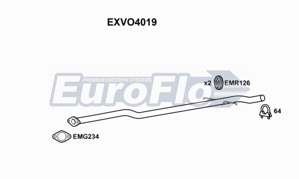 Exhaust Pipe (EXVO4019)