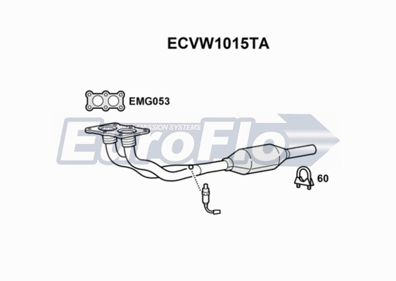 Catalytic Converter (ECVW1015TA)