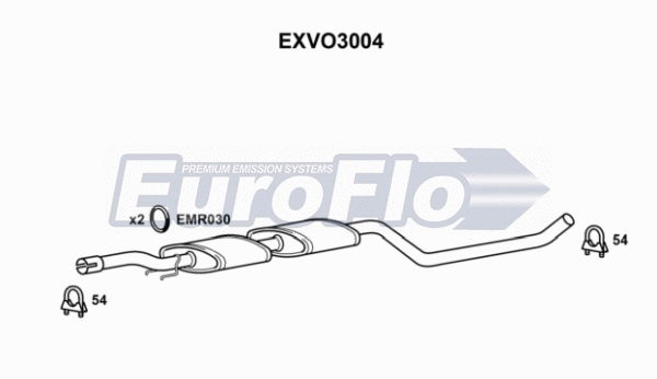Centre Muffler (EXVO3004)