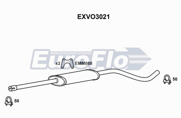 Centre Muffler (EXVO3021)