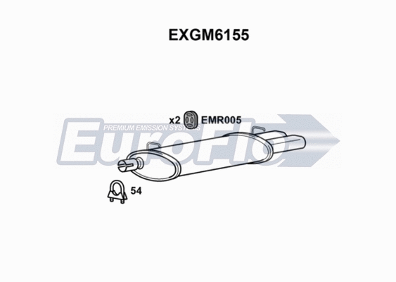 Rear Muffler (EXGM6155)