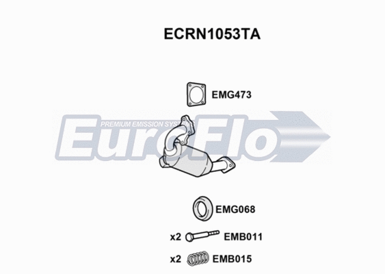 Catalytic Converter (ECRN1053TA)