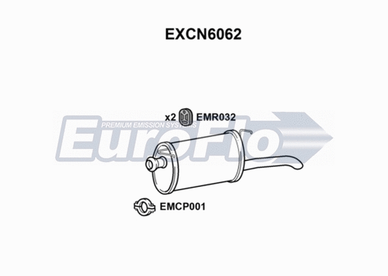 Rear Muffler (EXCN6062)