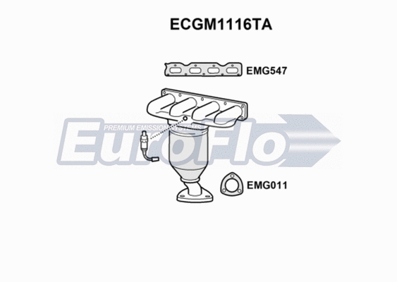 Catalytic Converter (ECGM1116TA)