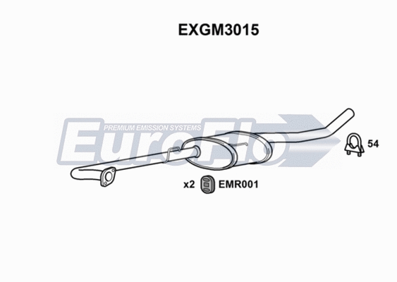 Centre Muffler (EXGM3015)