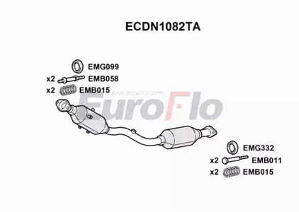 Catalytic Converter (ECDN1082TA)