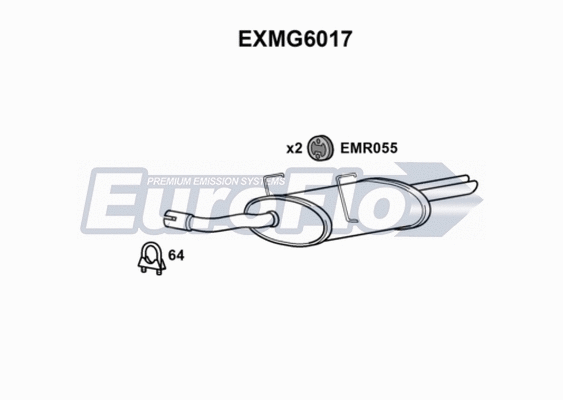 Rear Muffler (EXMG6017)