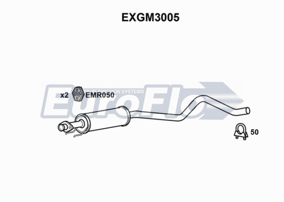 Centre Muffler (EXGM3005)