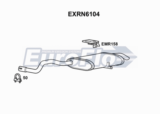 Rear Muffler (EXRN6104)