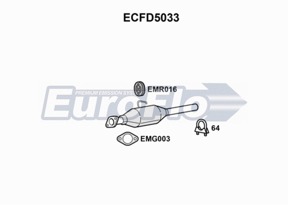 Catalytic Converter (ECFD5033)