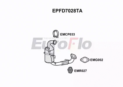 Soot/Particulate Filter, exhaust system (EPFD7028TA)