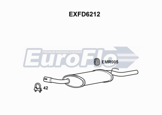 Rear Muffler (EXFD6212)