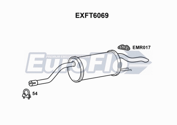 Rear Muffler (EXFT6069)