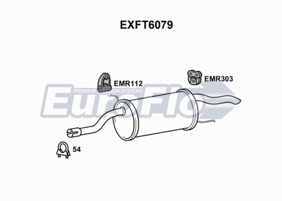 Rear Muffler (EXFT6079)