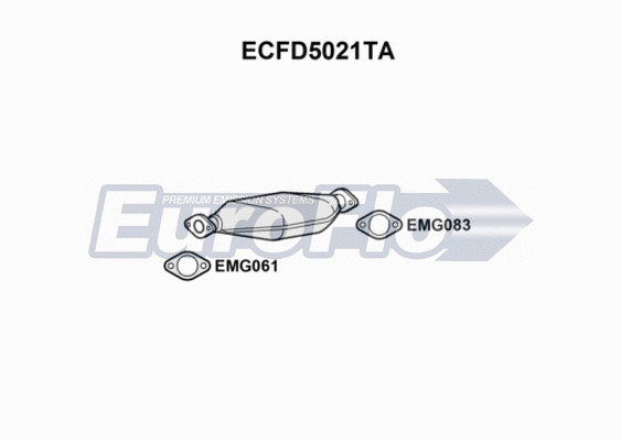 Catalytic Converter (ECFD5021TA)