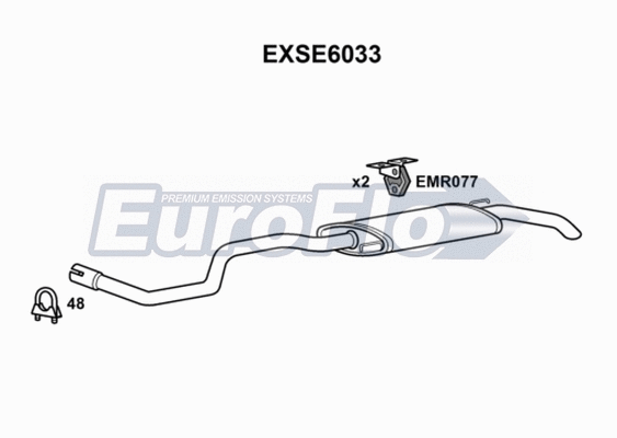 Rear Muffler (EXSE6033)