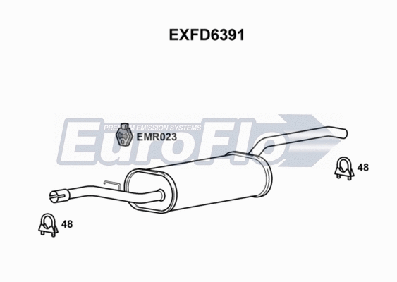 Rear Muffler (EXFD6391)
