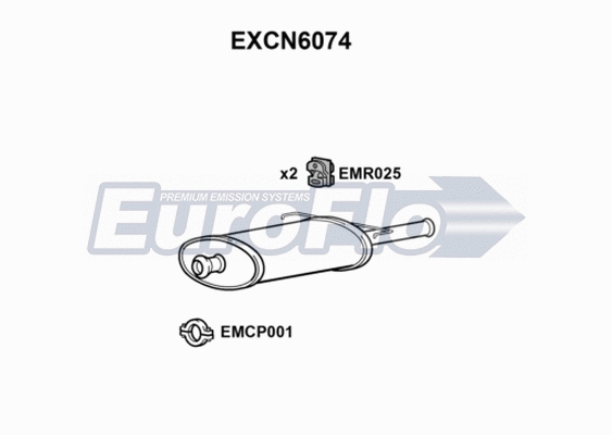 Rear Muffler (EXCN6074)