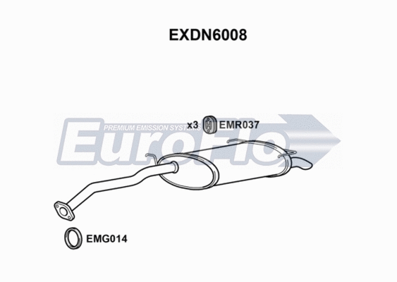 Rear Muffler (EXDN6008)