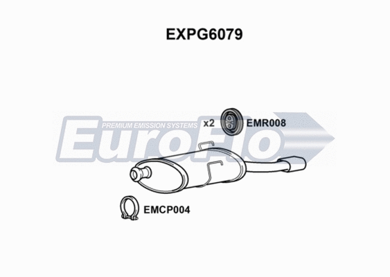 Rear Muffler (EXPG6079)