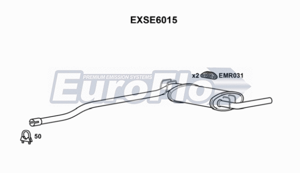 Rear Muffler (EXSE6015)
