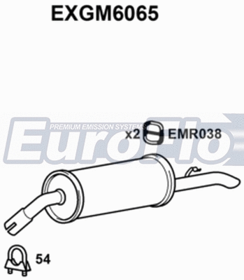 Rear Muffler (EXGM6065)