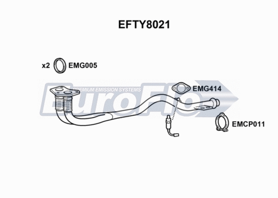 Exhaust Pipe (EFTY8021)