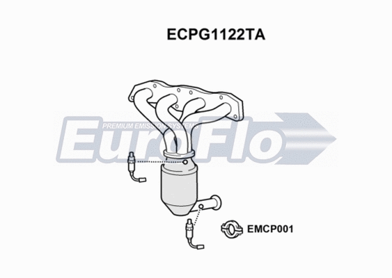 Catalytic Converter (ECPG1122TA)