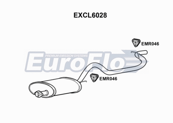 Rear Muffler (EXCL6028)