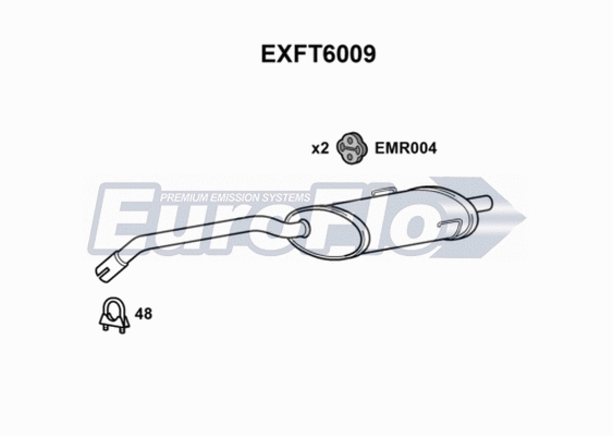 Rear Muffler (EXFT6009)