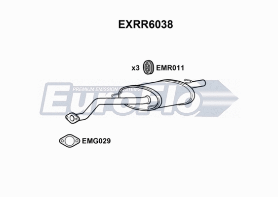 Rear Muffler (EXRR6038)