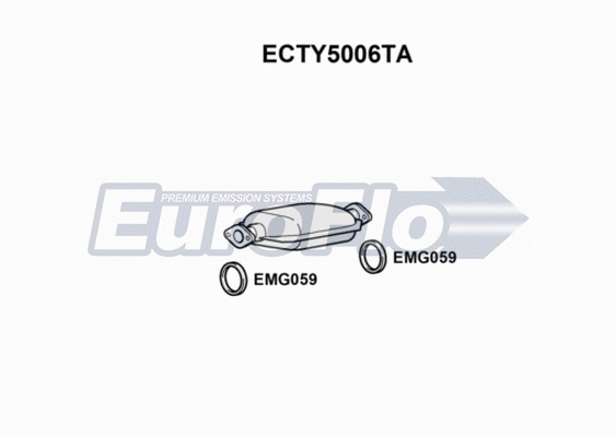 Catalytic Converter (ECTY5006TA)