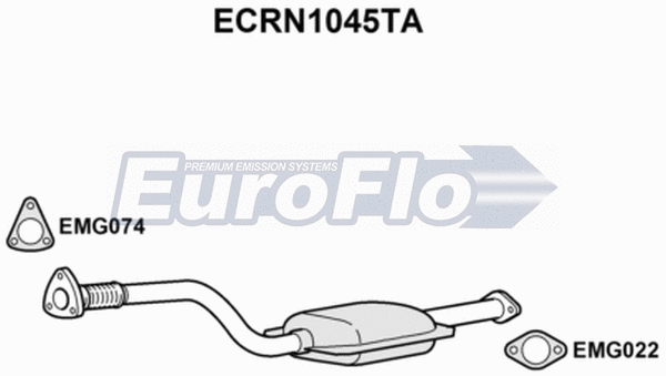Catalytic Converter (ECRN1045TA)