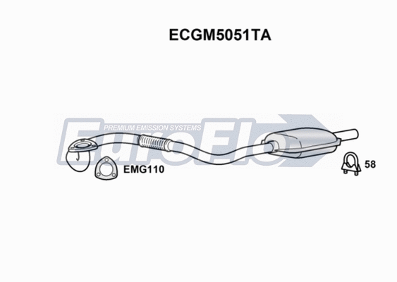 Catalytic Converter (ECGM5051TA)