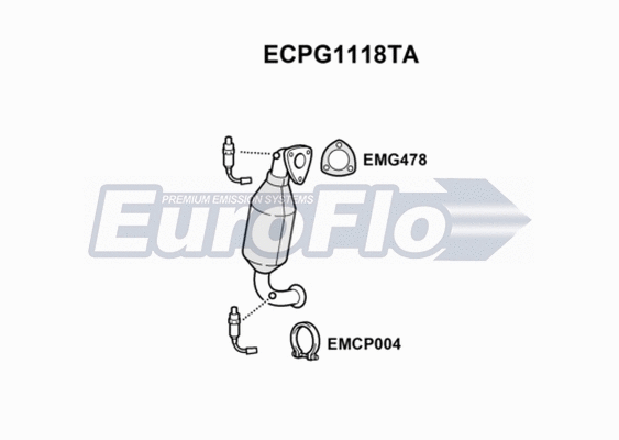 Catalytic Converter (ECPG1118TA)