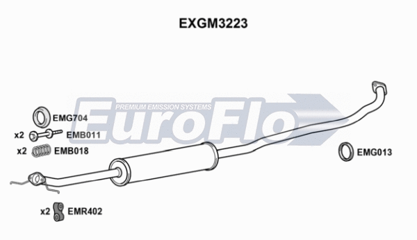 Centre Muffler (EXGM3223)